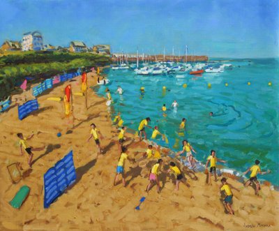 School outing, New Quay, Wales by Andrew Macara